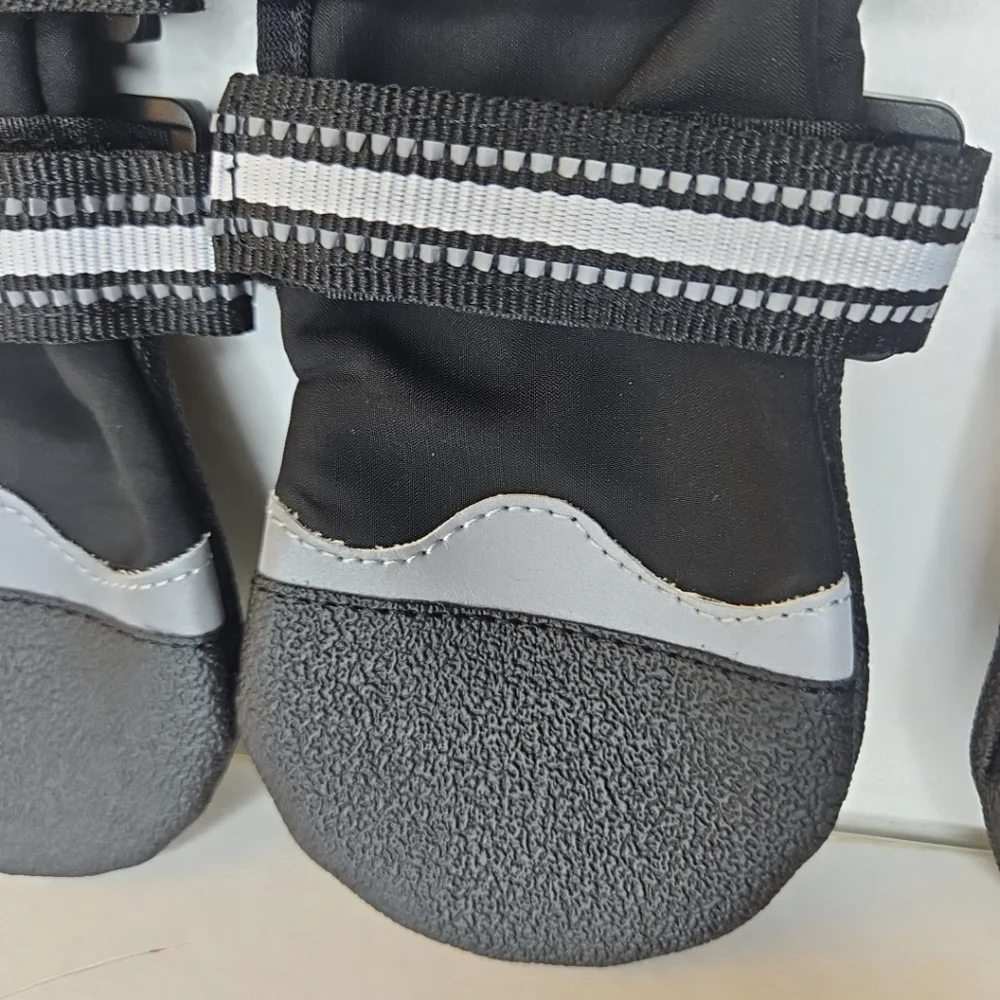 Black and White Dog Boots